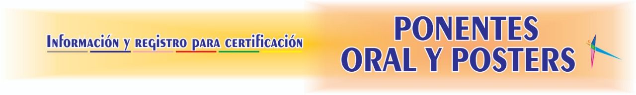 Información para Ponentes
